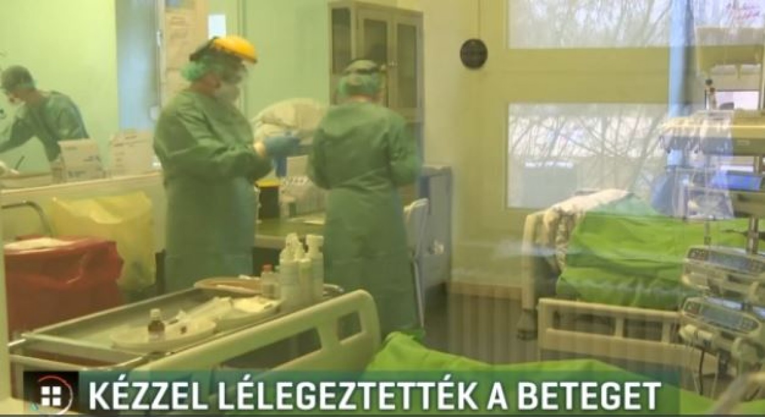 RTL Híradó: Kézzel kellett lélegeztetni egy koronavírusos beteget, mert áramszünet volt